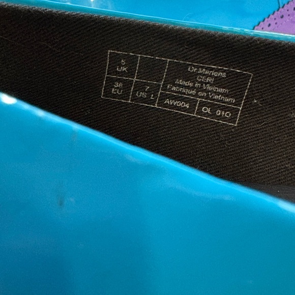 Dr. Martens Ceri Blue and Purple Flats - Picture 4 of 5